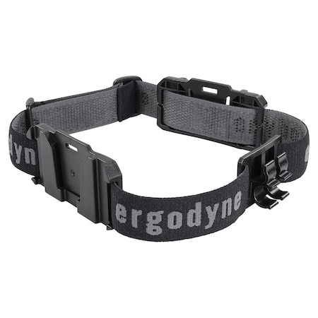 Ergodyne Black Headband Light Mount with Fabric Strap 8980